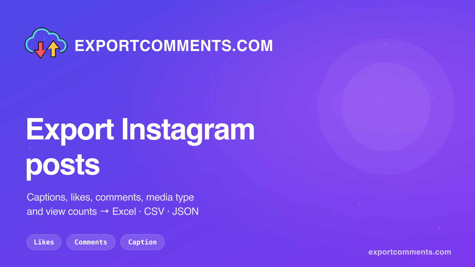 How to export Instagram posts to Excel