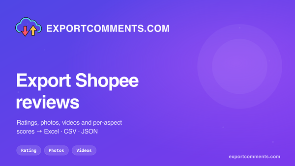 How to Export Shopee Reviews to Excel