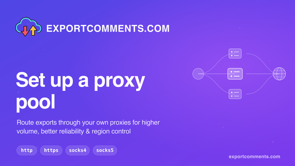 How to set up a proxy pool